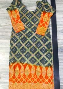 Combo Of Pretty Satin Cotton Kurta And Palazzo