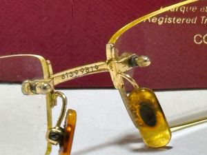Vintage Cartier Rimless Eyeglasses Frame Gold
