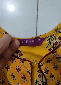 LIBAS MUSTARD LONG KURTA