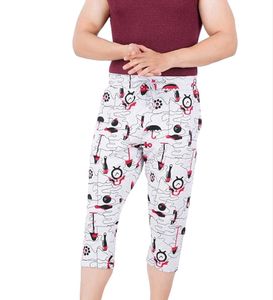 Men&#39;s All Over Printed Cotton Blend Capri