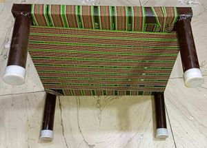 (DESI IRON + 1 Wooden) Stool (Peddi)