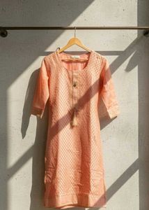 Elegant Peach Kurta