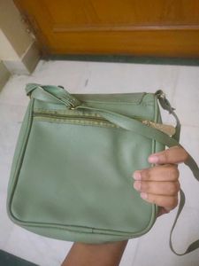 A Green Sling Bag