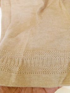 Beige Turtleneck Knit Sweater