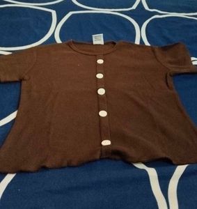 Brown Casual Top