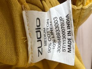 Yellow Button-Down Dress zudio