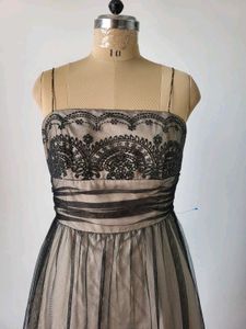 Tulle Dress with Lace Detail