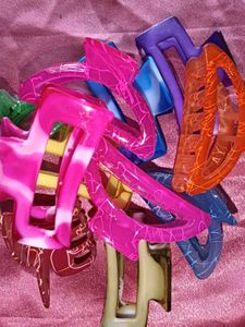 Colorful Hair Claw Clip Bundle