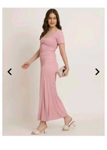 Pink Midi Bodycon Dress