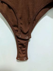 Brown Bodysuit Top