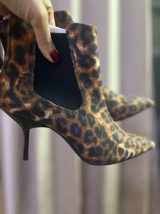 Cheetah Print Kitten Heels New With Tag Boots