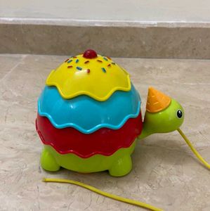 Baby Icecream Turtle Pull Toy for toddlers