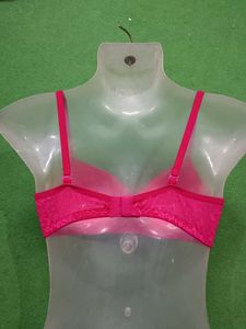 Rani color pink net paded Bra. looks awesome and c