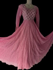 Elegant Pink Anarkali 🌸