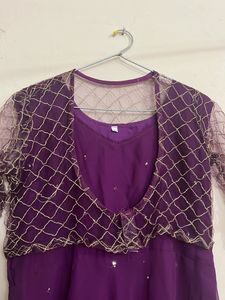 Elegant Purple Kurta Set
