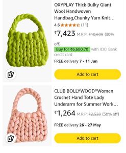 Y2k Pinteresty Core Aesthetic Crotchet Cloud Bag