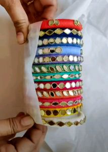 White N Pink Bangles Set❤️💕🌈