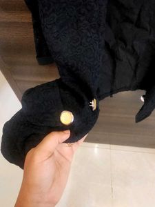 Black Net Fancy Blazer