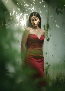 Elegant Red Midi Dress