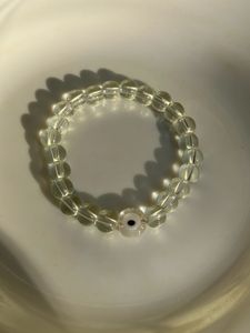 Clear Quarts Evileye Bracelet
