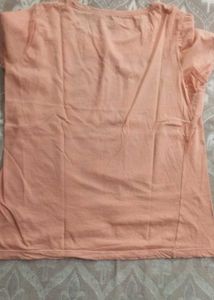 Peach Casual T-Shirt