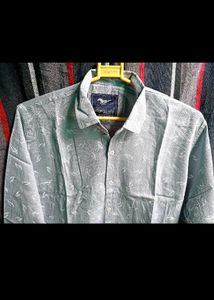 Patterned Button-Down Shirt