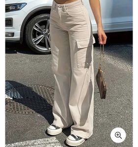 Beige Cargo Pants