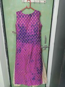 Elegant Purple Ethnic Dress