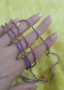 Lavender Handmade Beads jwellery set 🪻