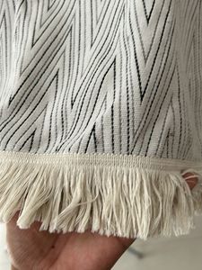 Zink Chevron Fringe Top