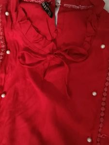 Red Coloured Top
