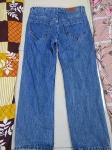 Blue Denim Straight Fit Jeans