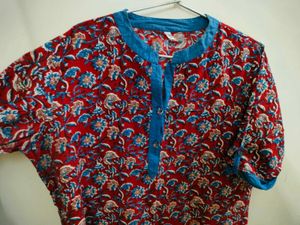 Floral Print Kurta XL