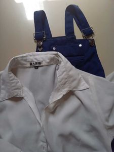 korea imported dress and white shirt