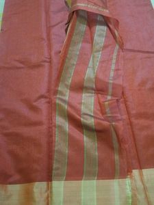 Rust Red Pattu Saree