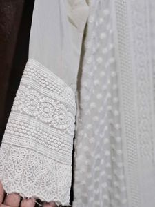 White Chikankari Kurta