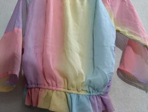 Rainbow Sheer Top