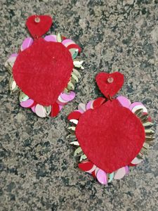 Red Heart Earrings