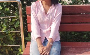 Pink Striped Button-Down Shirt