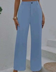 Blue Wide Leg Pants