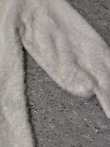 Fluffy Knit Cardigan long length