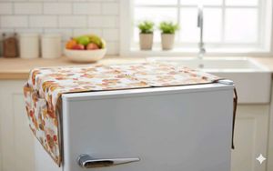 ⚡COMBO : Fridge Top cover + Placement Mats