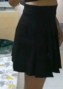 Black Pleated Skirt