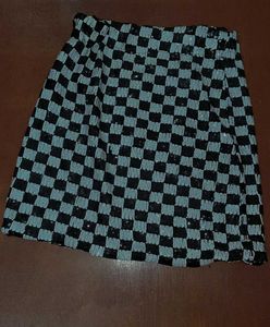 Ready To Party With Checkered Mini Skirt