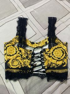 Versace Inspired Corset Top