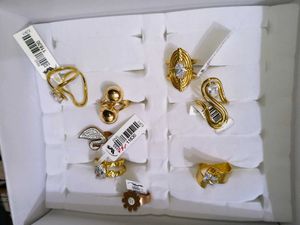 Anti Tarnish gold Tone Fashion Rings -
