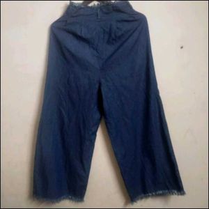 Nuon High Waisted Denim Plazo