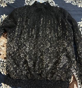 Lace Mock Neck Top