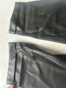 NEXT Leather Black Pant