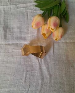 Chic Gold Tone Stackable Cuff Bracelet